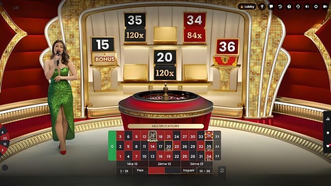 Fortune Roulette avec sa Présentatrice